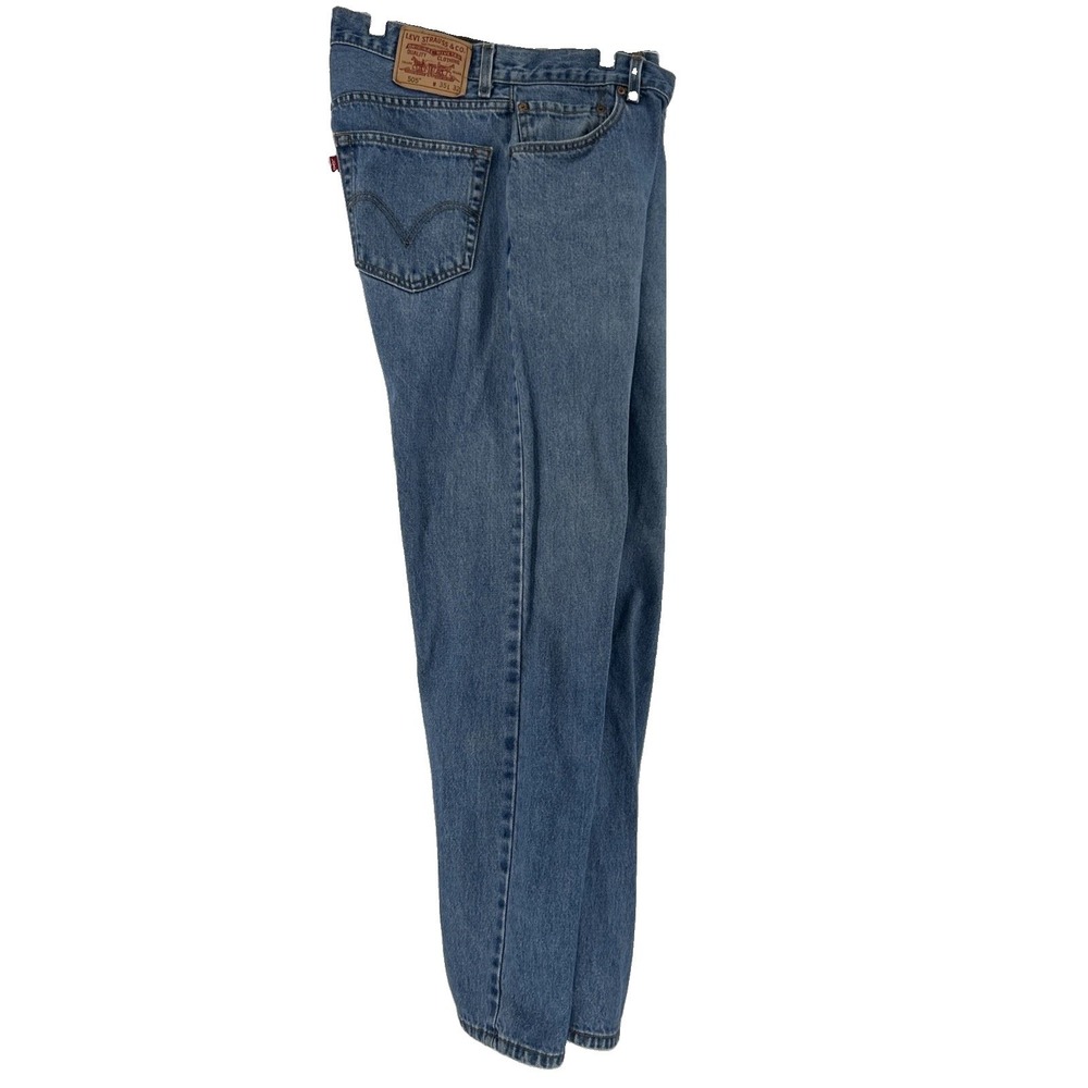 Levi's 505 Blue Jeans Men's 35/32 Denim Outdoor Zip Fly Straight Casual Outdoor